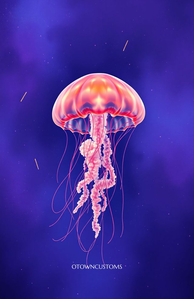 Glowing Cosmic Jellyfish Nebula