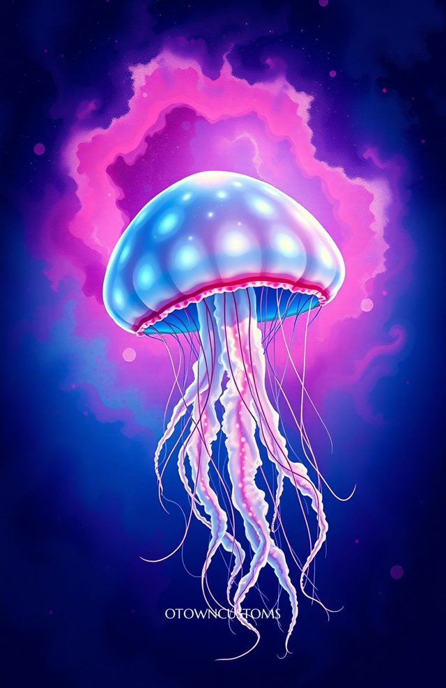 Galactic Jellyfish Bioluminescent