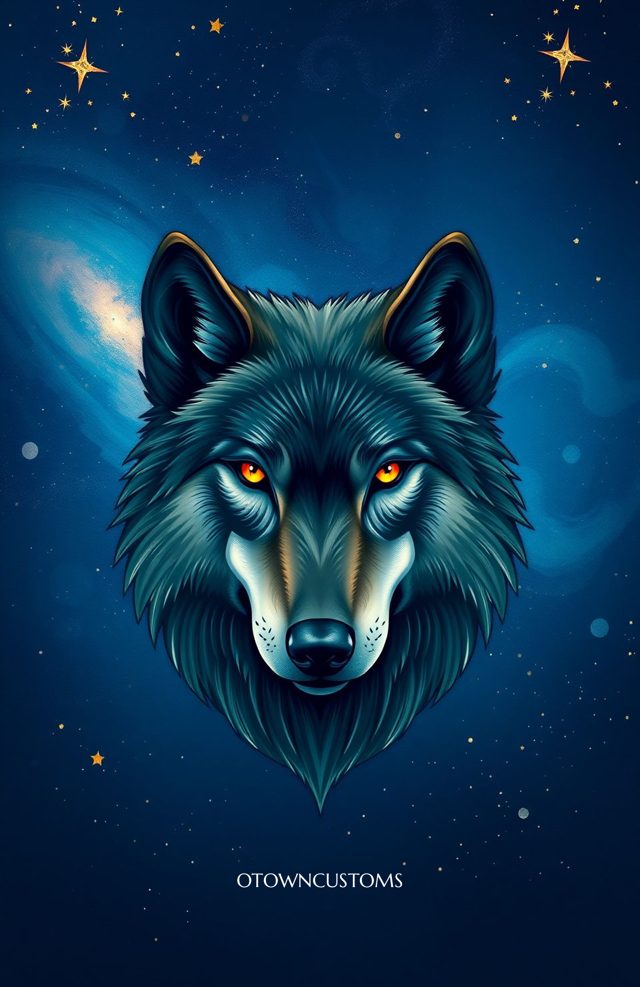 Digital Art Wolf Cosmic Howl