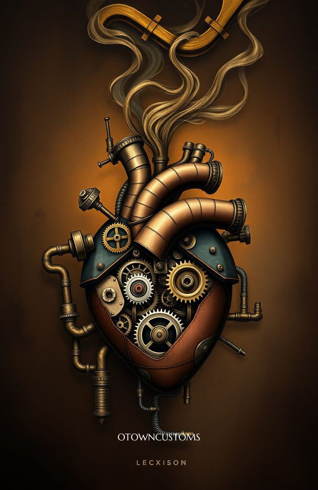 Steampunk Clockwork Heart Mechanical