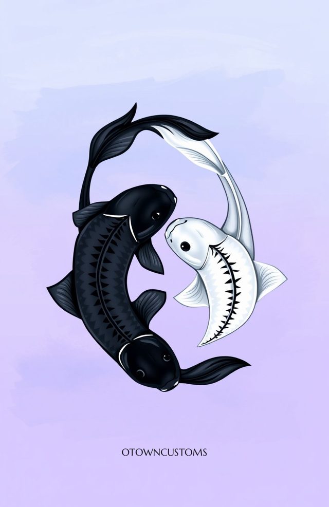 Yin Yang Koi Artistic Design