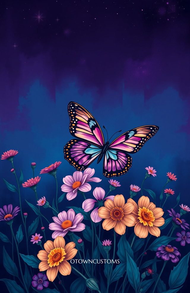 Vibrant Butterfly Garden Blooming