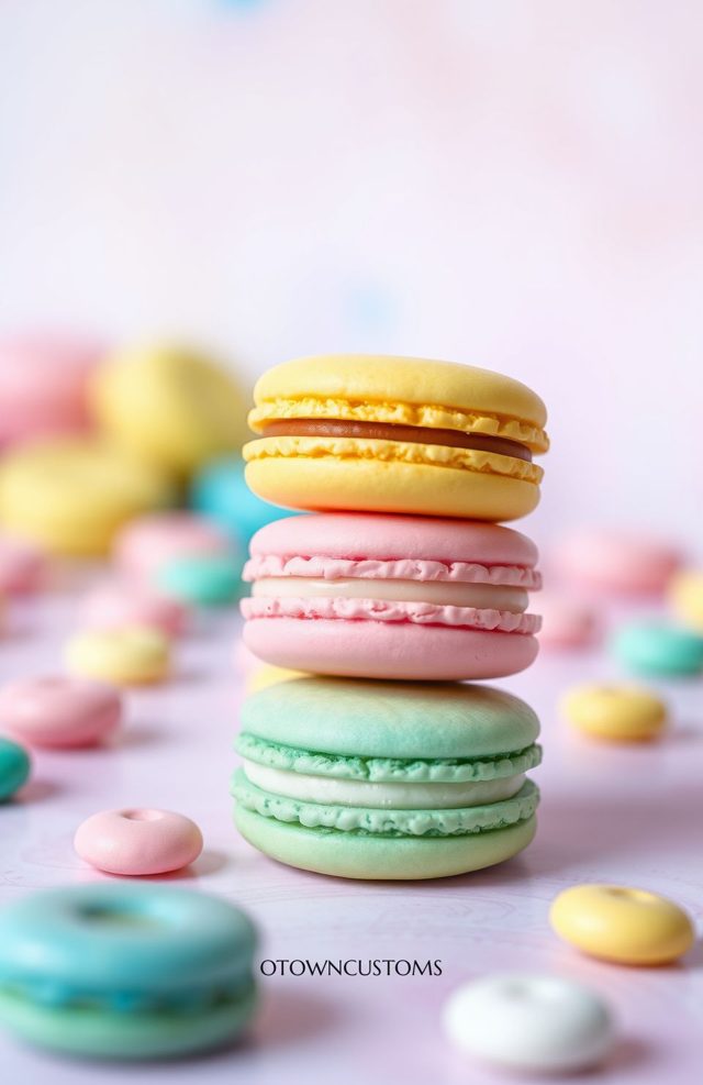 Soft Pastel Colors Macarons