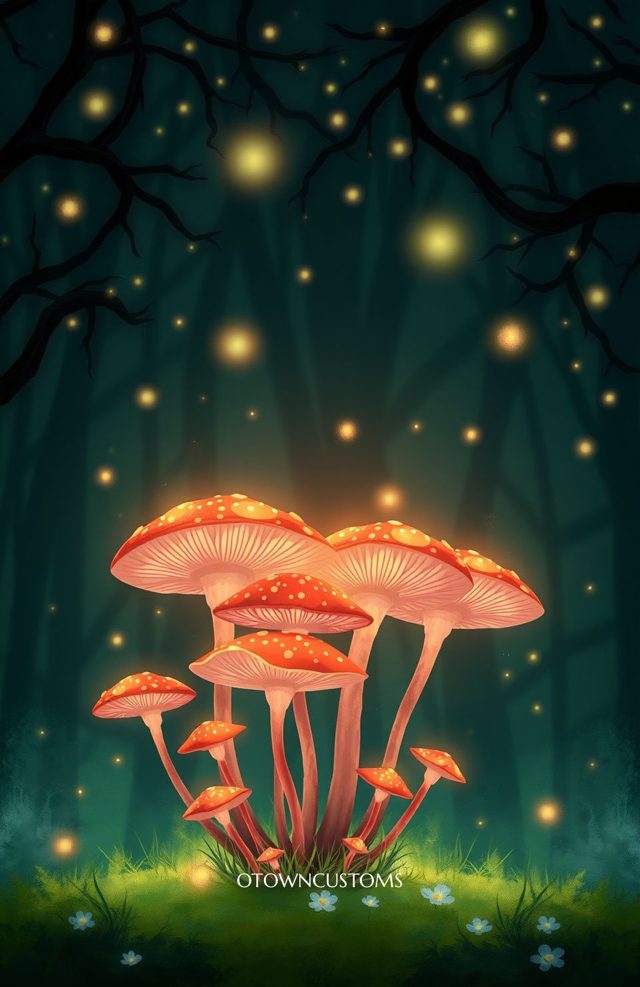 Enchanted Forest Fungi Magical Glow