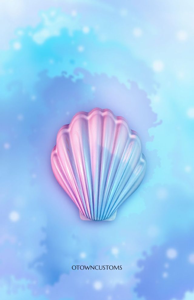 Iridescent Seashell Glittering Mermaid