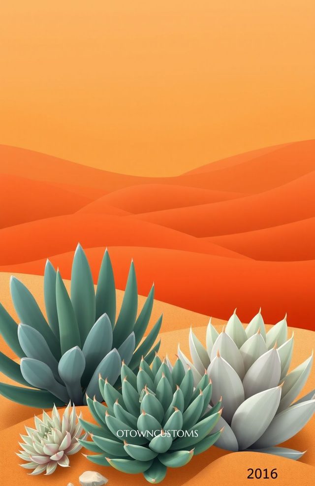 Minimalist Desert Succulent Garden