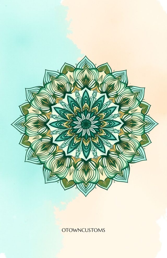 Floral Mandala Watercolor Dream Weaver