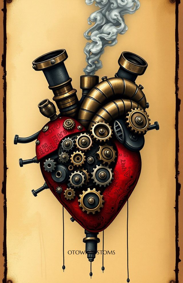 Steampunk Gears Clockwork Heart