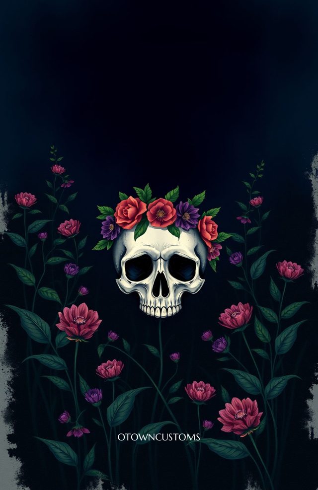 Floral Skull Garden Gothic Dark
