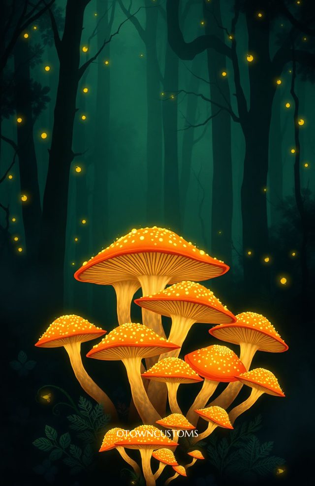 Enchanted Forest Mushroom Glow