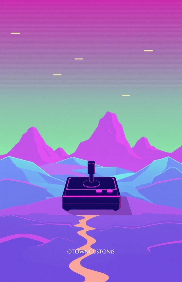 Retro Arcade Glitch Wave Synthwave