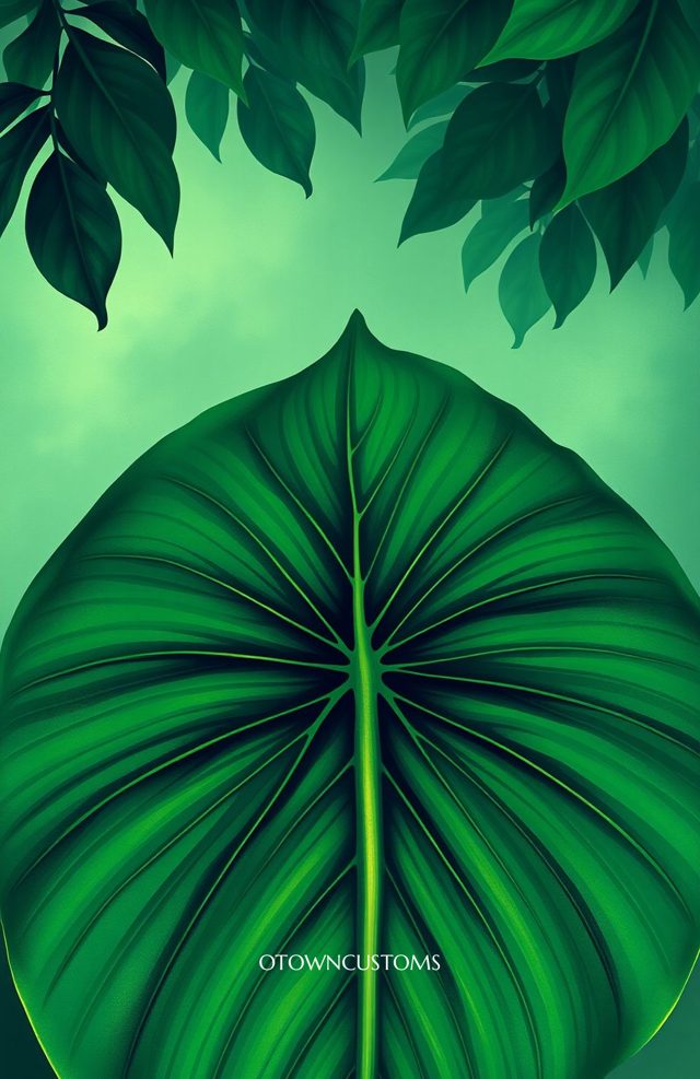 Lush Tropical Monstera Leaf