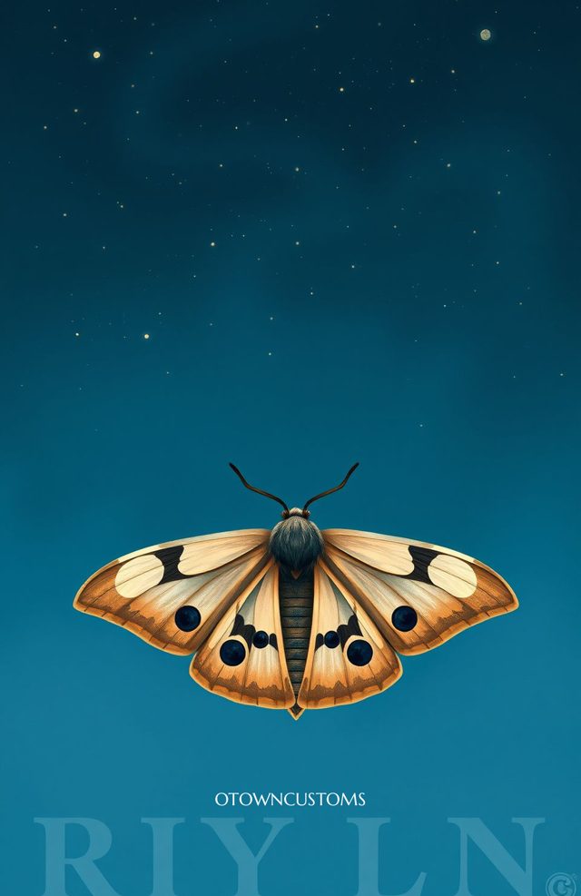 Mystic Moth Luna Painterly Insect