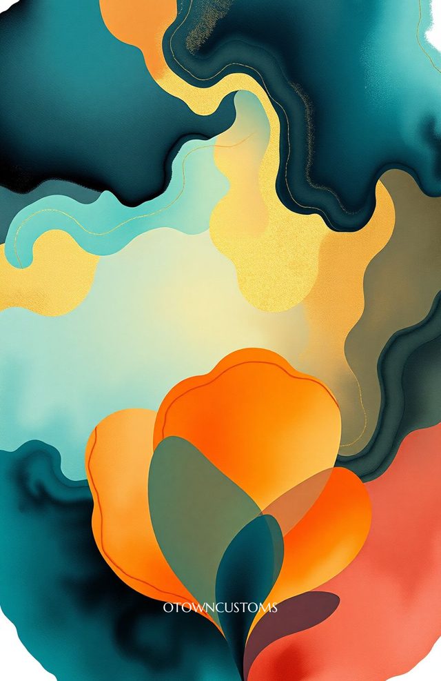 Abstract Fluid Geometrics Organic