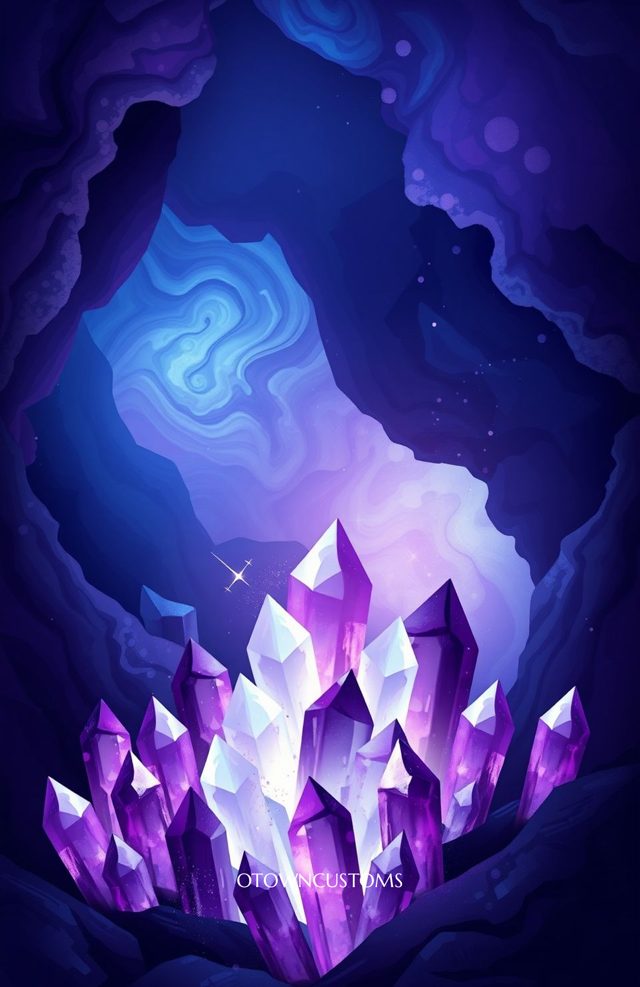 Magical Crystal Cavern Stylized Cave