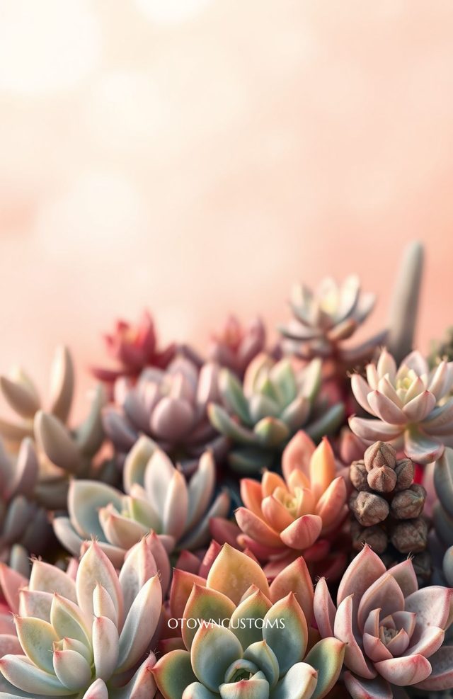 Soft Focus Succulent Garden