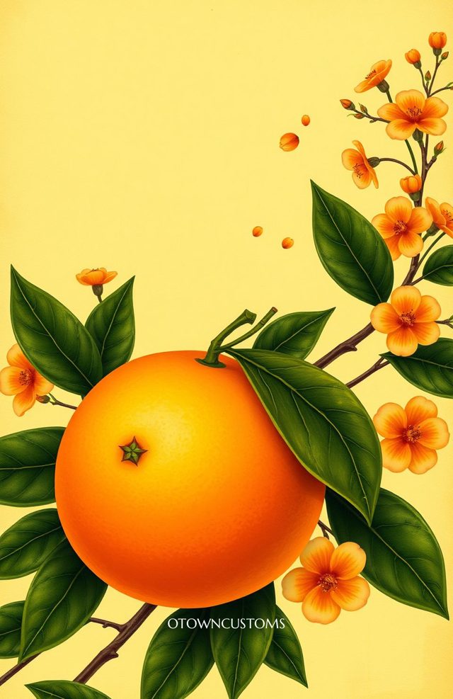 Vintage Citrus Grove Orange Blossom