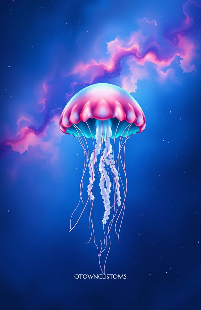 Vibrant Underwater Jellyfish