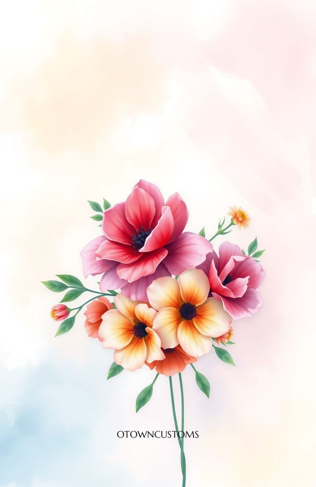 Watercolor Floral Illustration Delight
