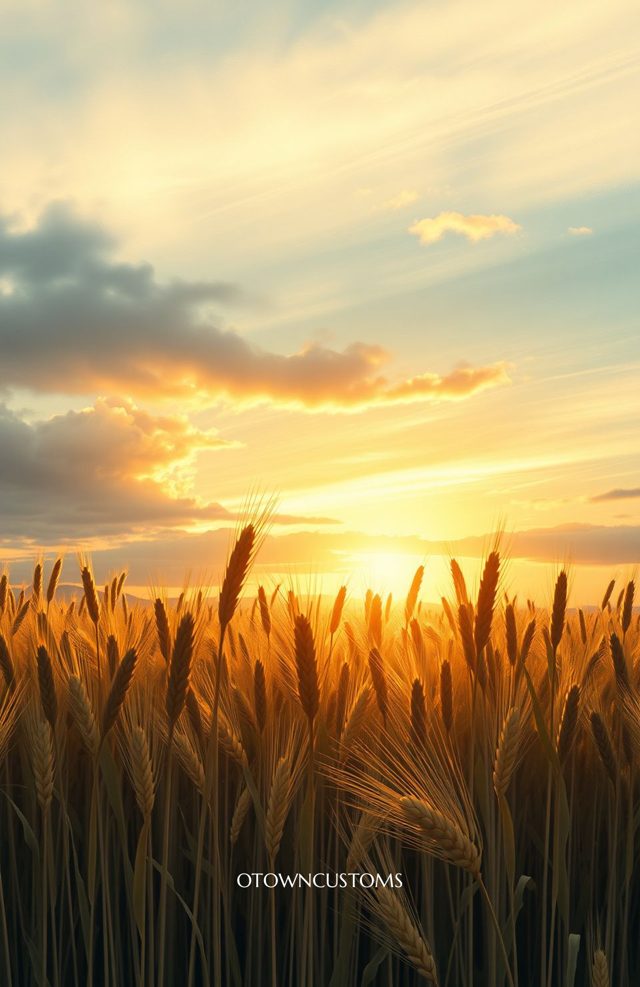 Golden Hour Wheat Field