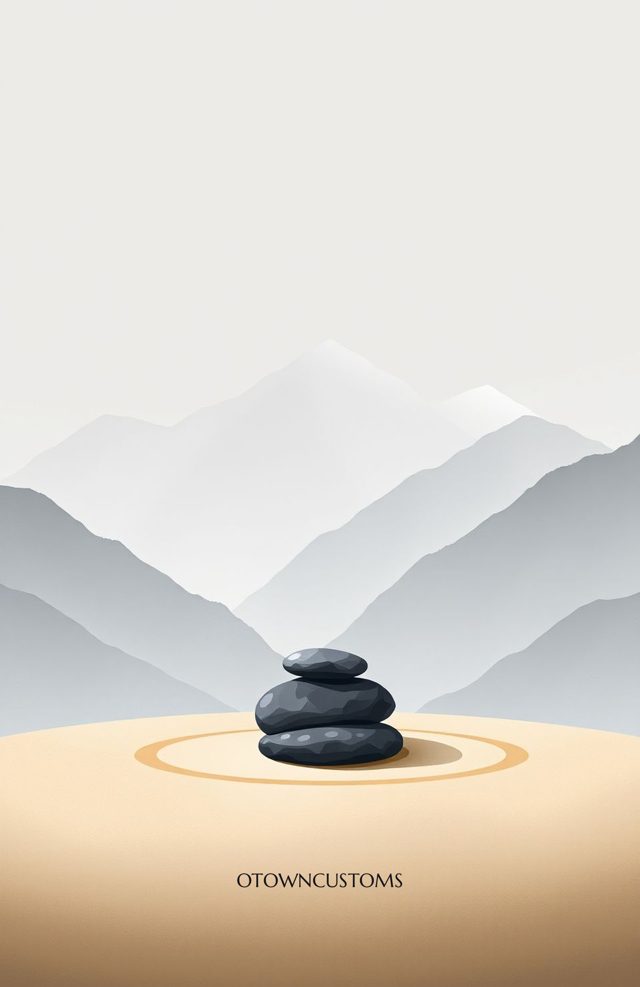 Zen Garden Peaceful Stones Minimalist