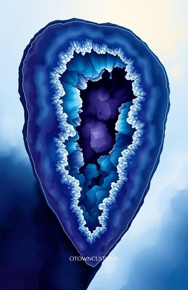 Abstract Geode Crystal