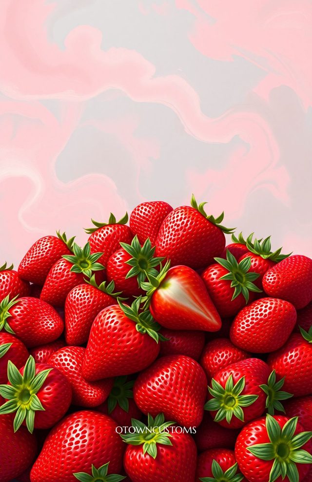 Realistic Strawberry Swirl