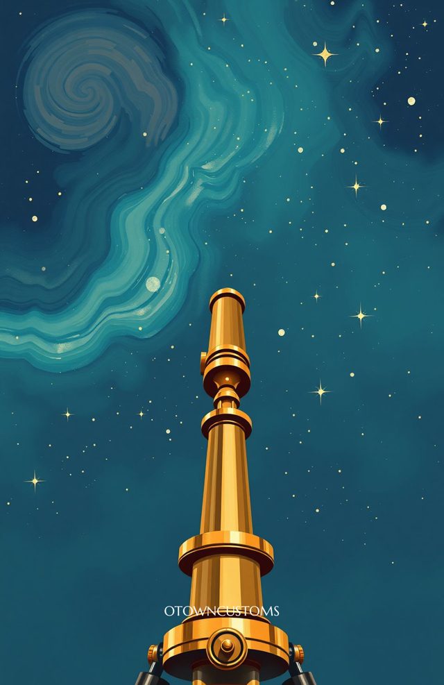 Starry Night Telescope Painterly