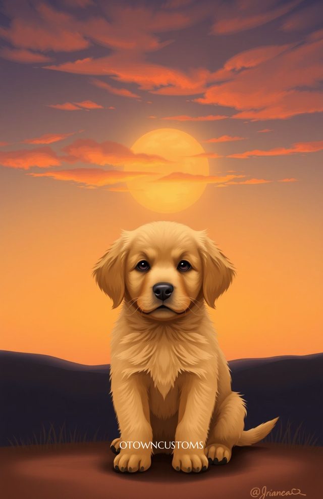 Golden Retriever Pup Portrait