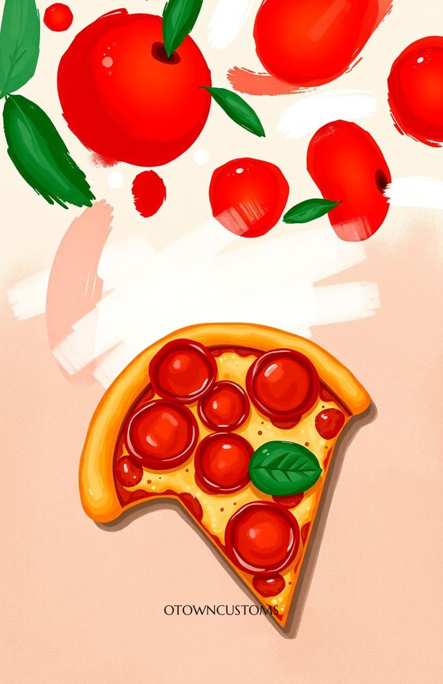 Pizza Slice Food Illustration