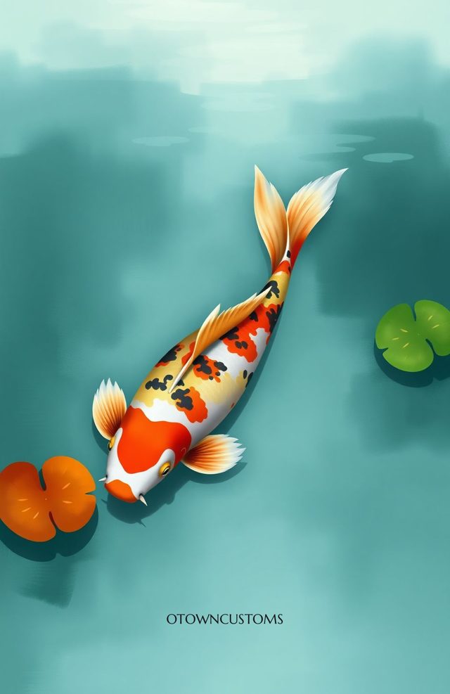 Vibrant Koi Fish Watercolor