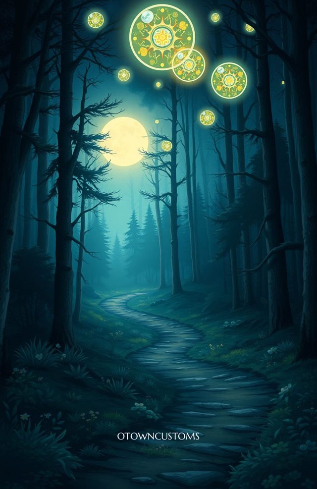 Enchanted Moonlit Forest Path