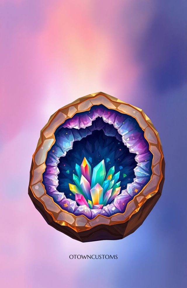 Vibrant Crystal Geode Witchy