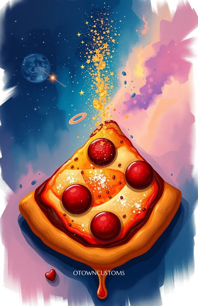 Celestial Pizza Slice Fantasy