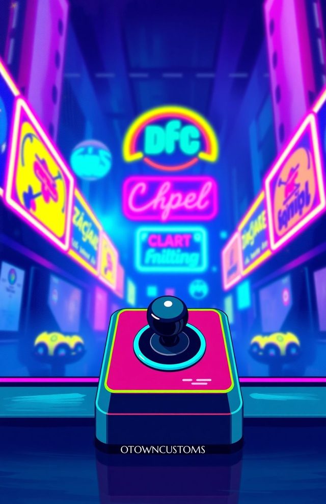 Retro Arcade Neon Pixel