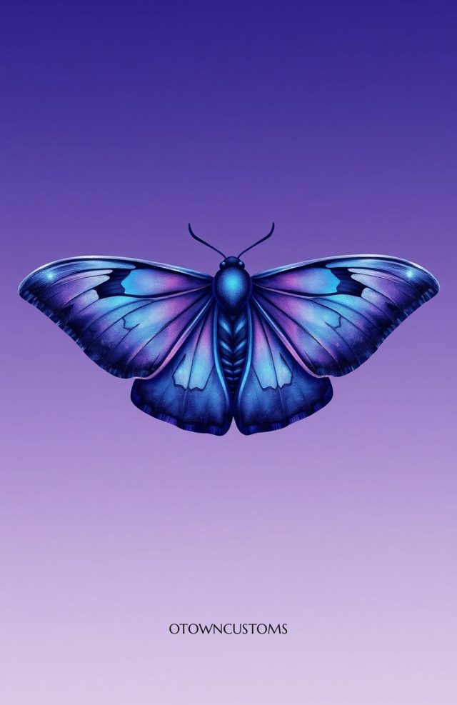 Mystic Moon Moth Realistic Butterfly Nature