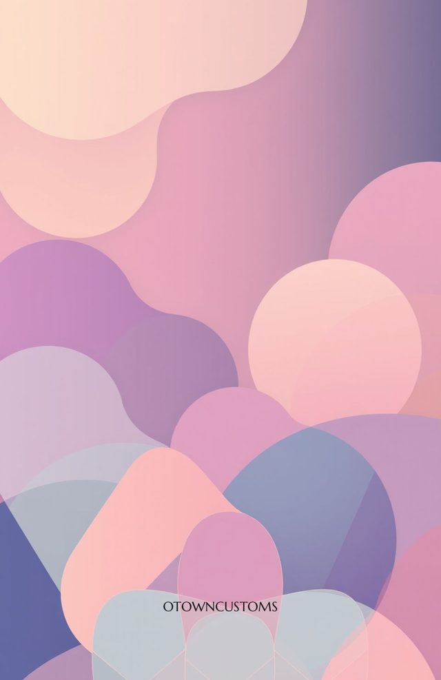 Soft Gradient Shapes Geometric Dreamscape