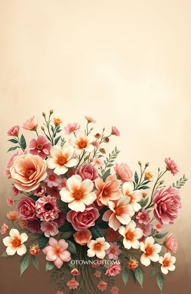 Vintage Garden Bouquet Floral