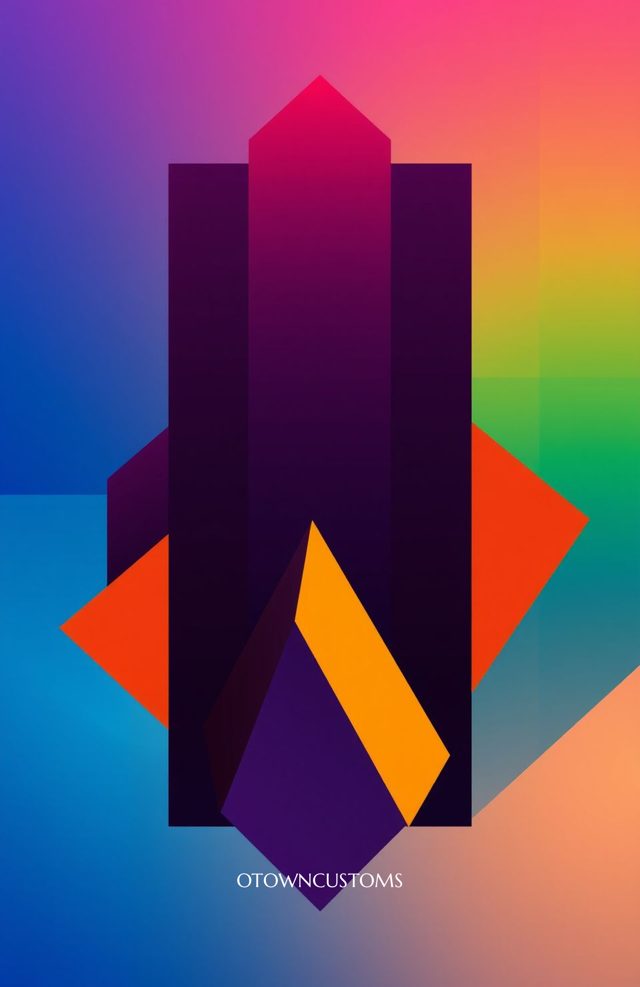 Geometric Color Block Abstract