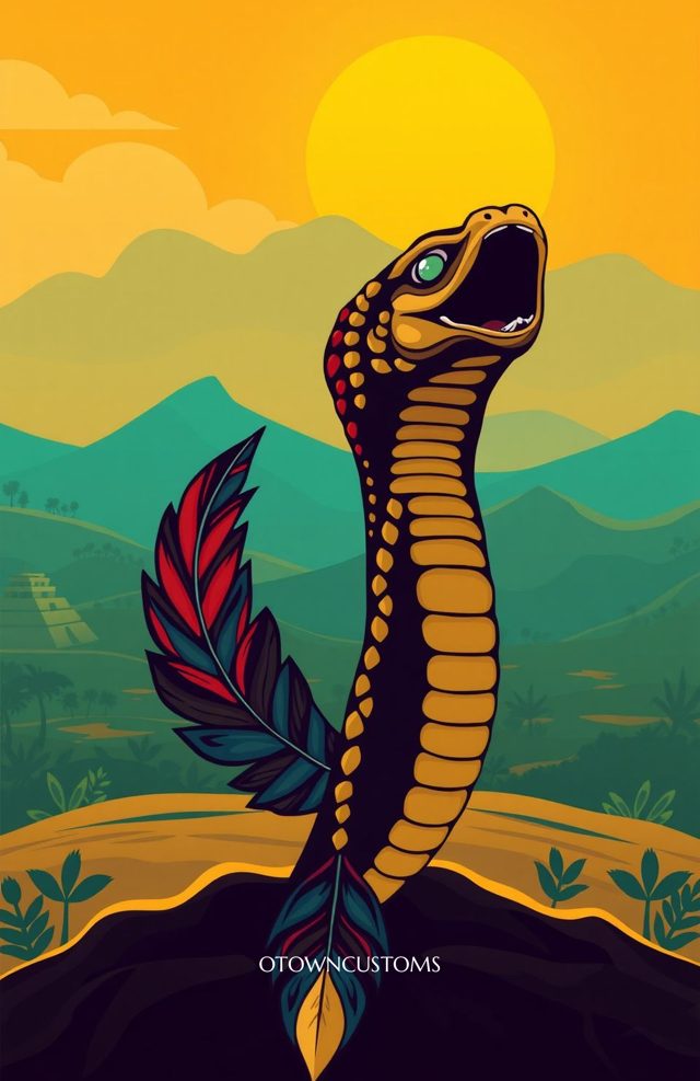 Aztec Serpent Feathered Majesty