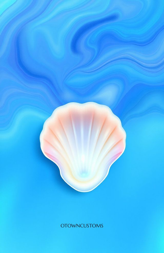 Iridescent Shell Watercolor