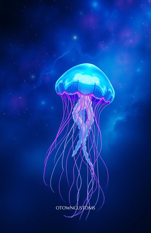 Glowing Cosmic Jellyfish