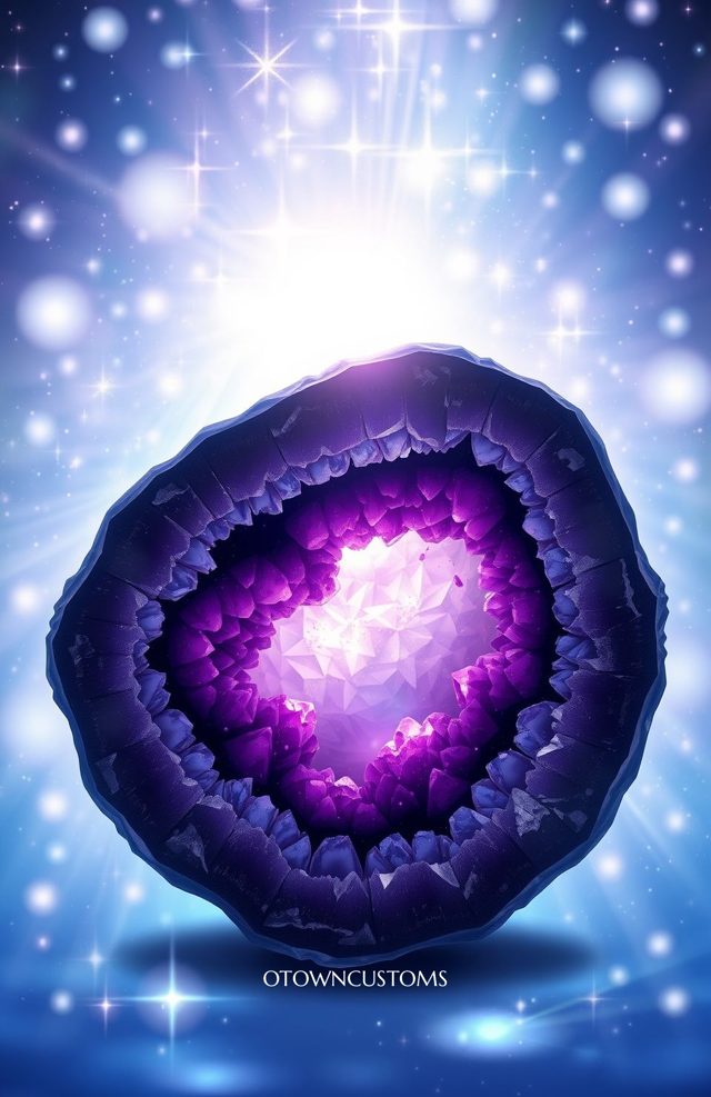 Glowing Amethyst Mystic Crystal Geode