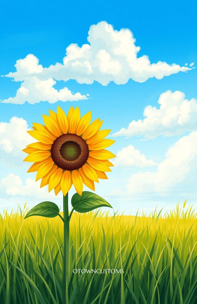 Rustic Summer Field Illustration