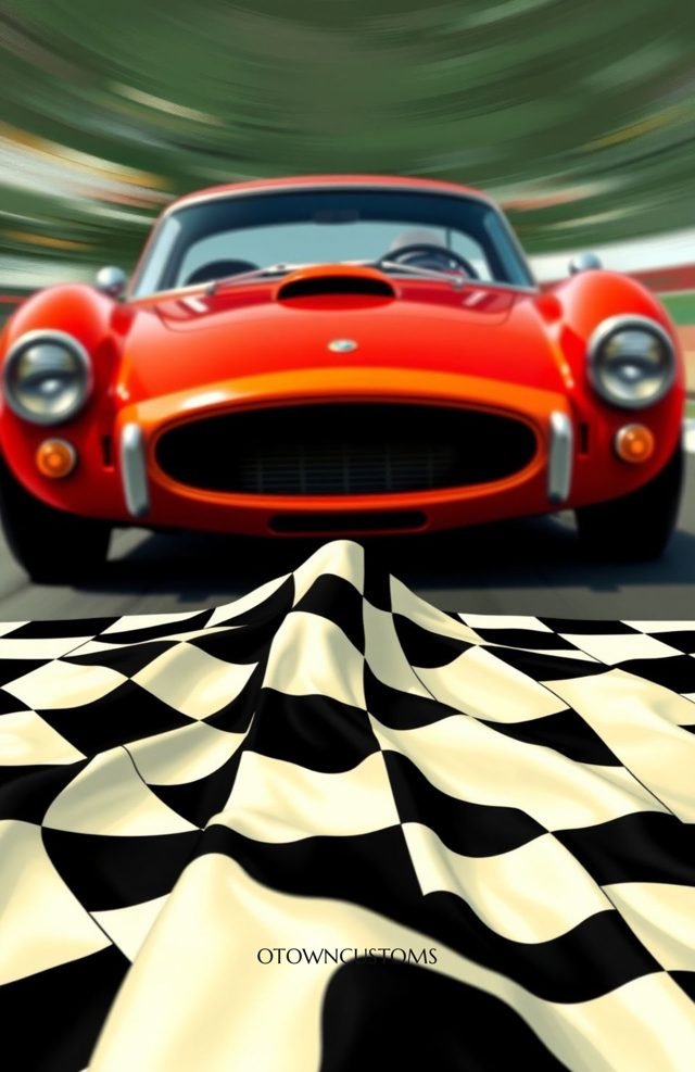 Vintage Checkered Racing Flag