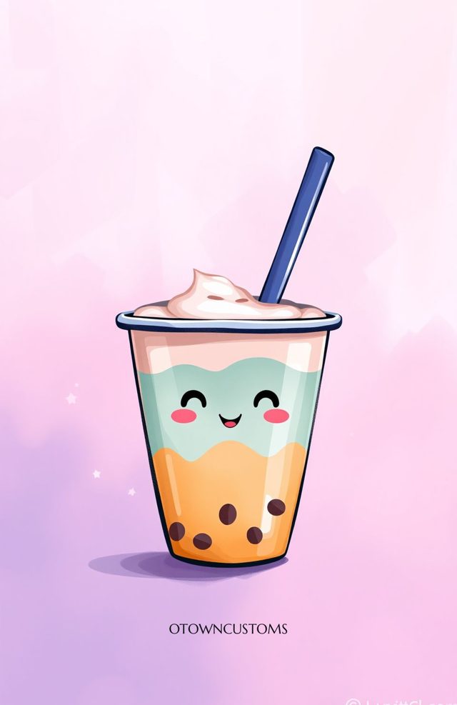 Kawaii Boba Tea Delight
