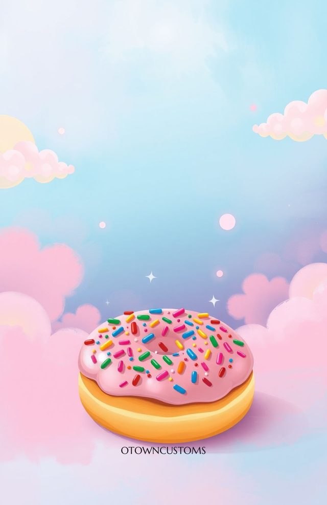 Donut Sprinkled Fun Phone Case Dreamy Pastel For iPhone Samsung