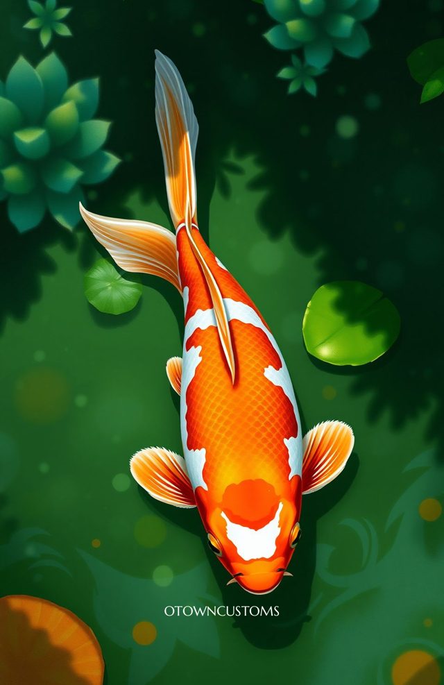 Koi Pond Serenity Vibrant Art