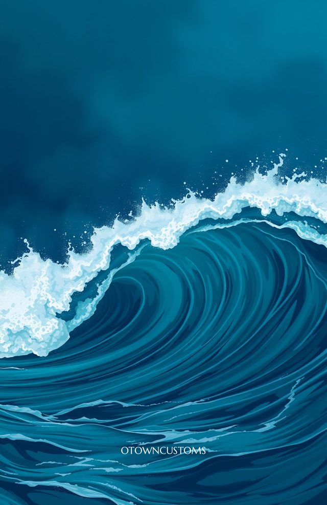Ocean Wave Crest Painterly