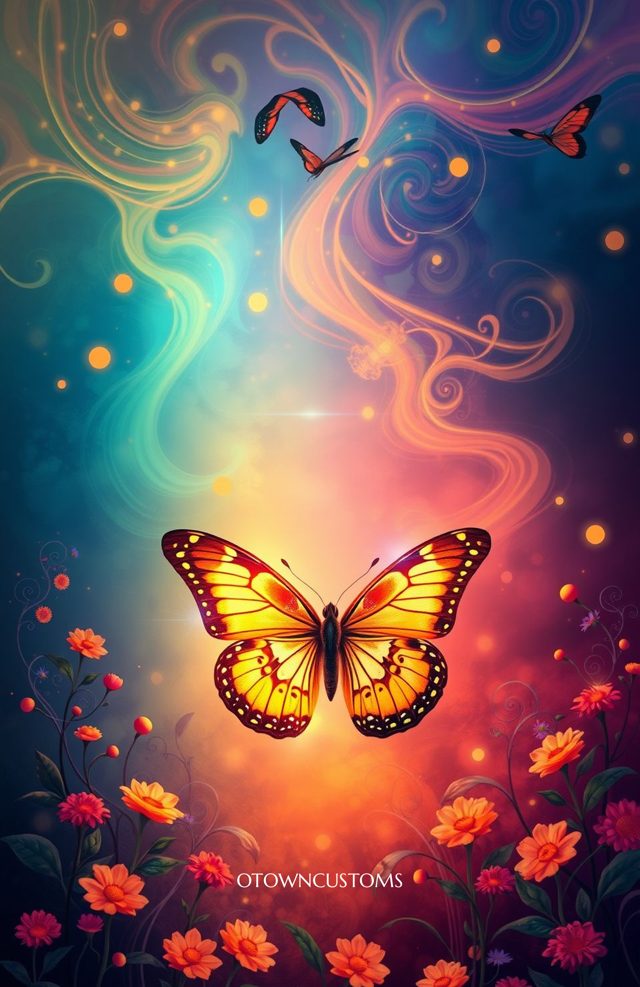 Psychedelic Butterfly Garden Phone Case Ethereal Fantasy Art